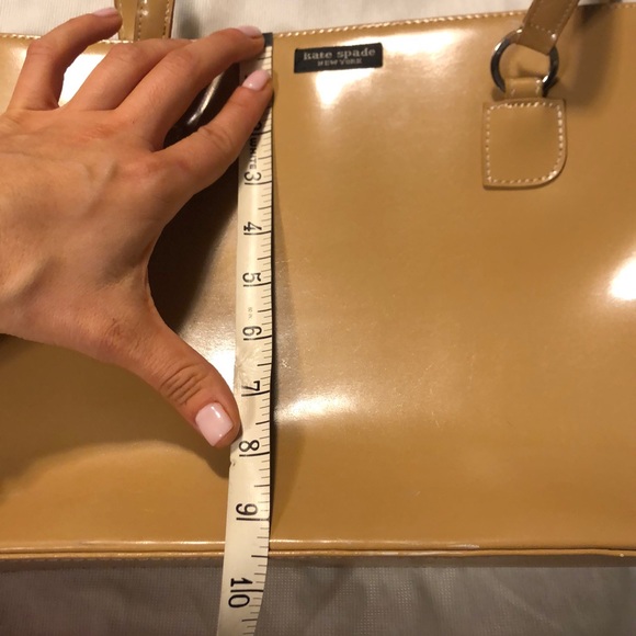 Kate Spade Vintage Nude Patent Leather Handbag - Picture 10 of 11